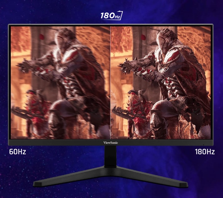 180Hz obnovovací frekvence